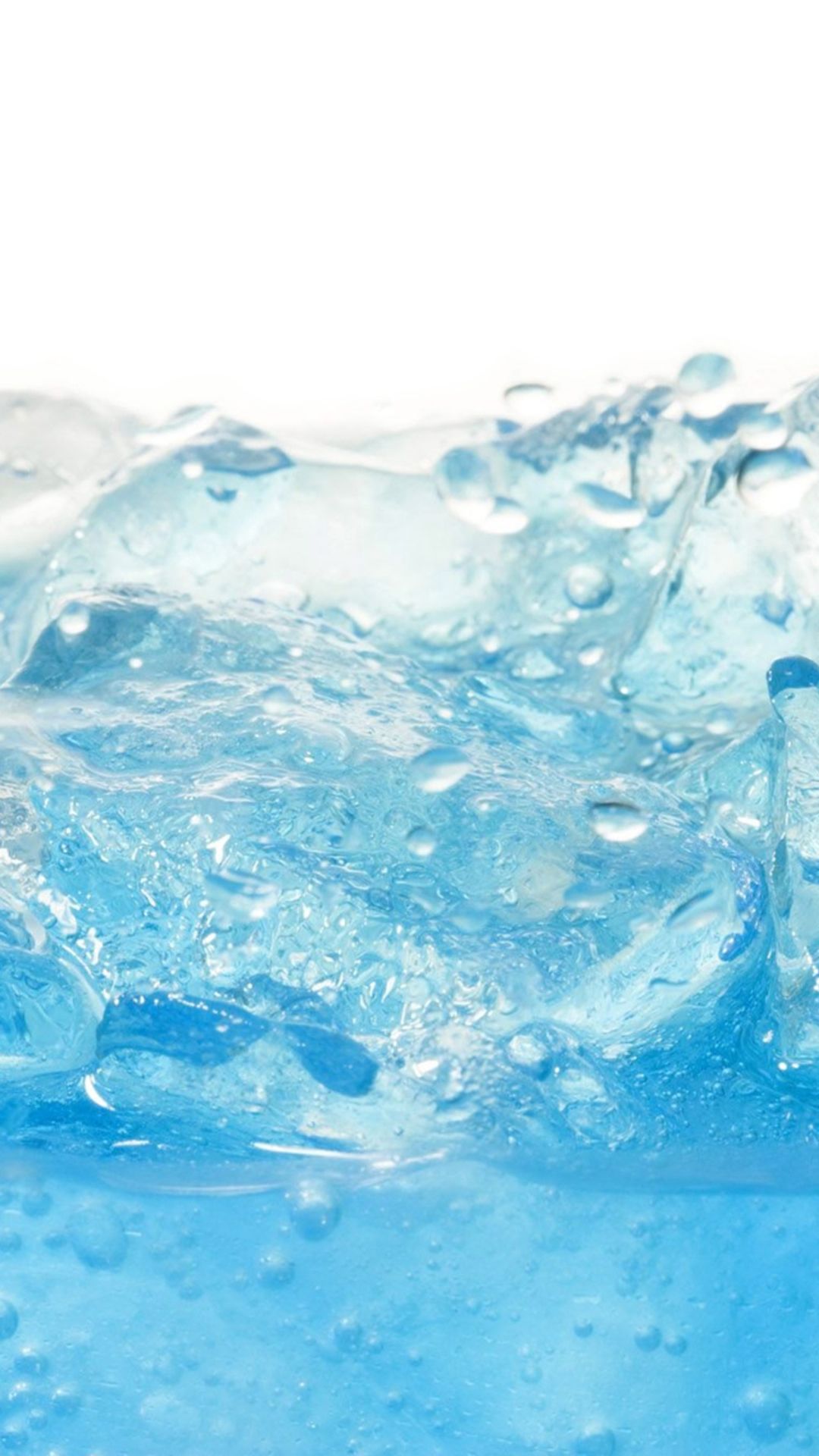 Crystal Bubble Water Splash Background iPhone Plus Wallpaper