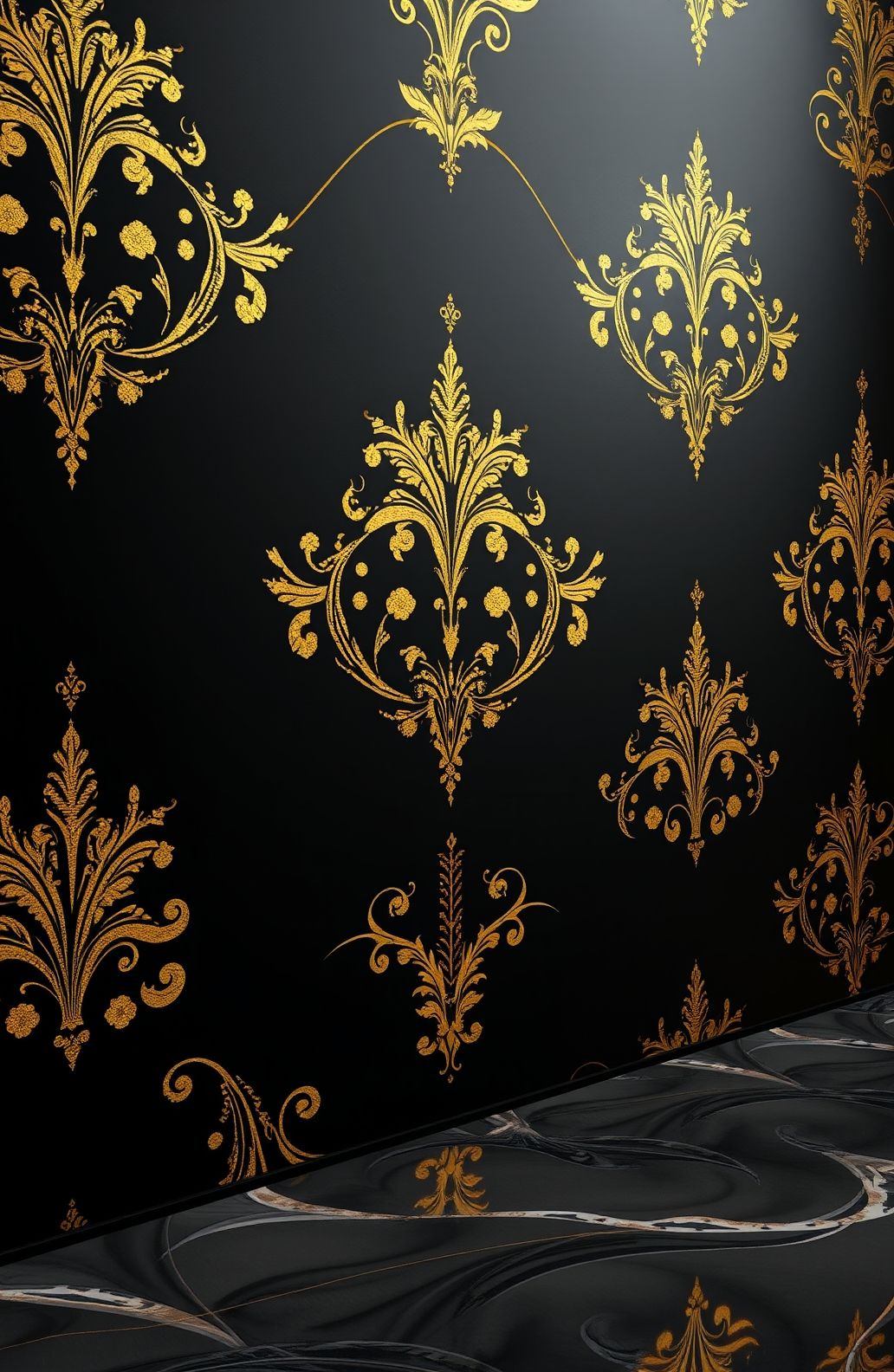 Black And Gold Hd Wallpaper