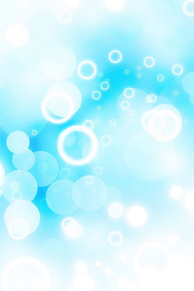 Blue And White Bubbles Colorful Wallpaper