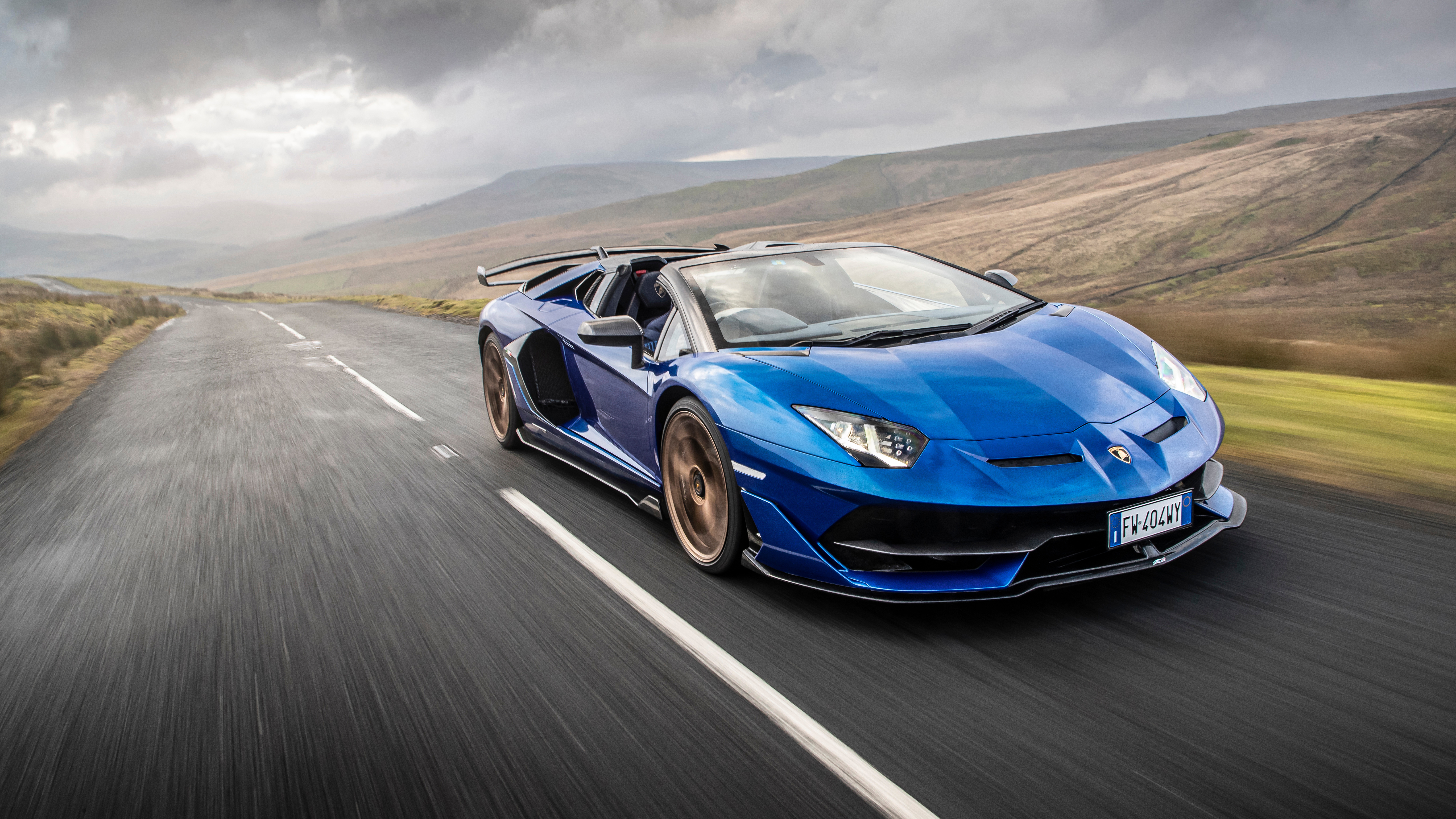 Lamborghini Aventador Blue Wallpaper