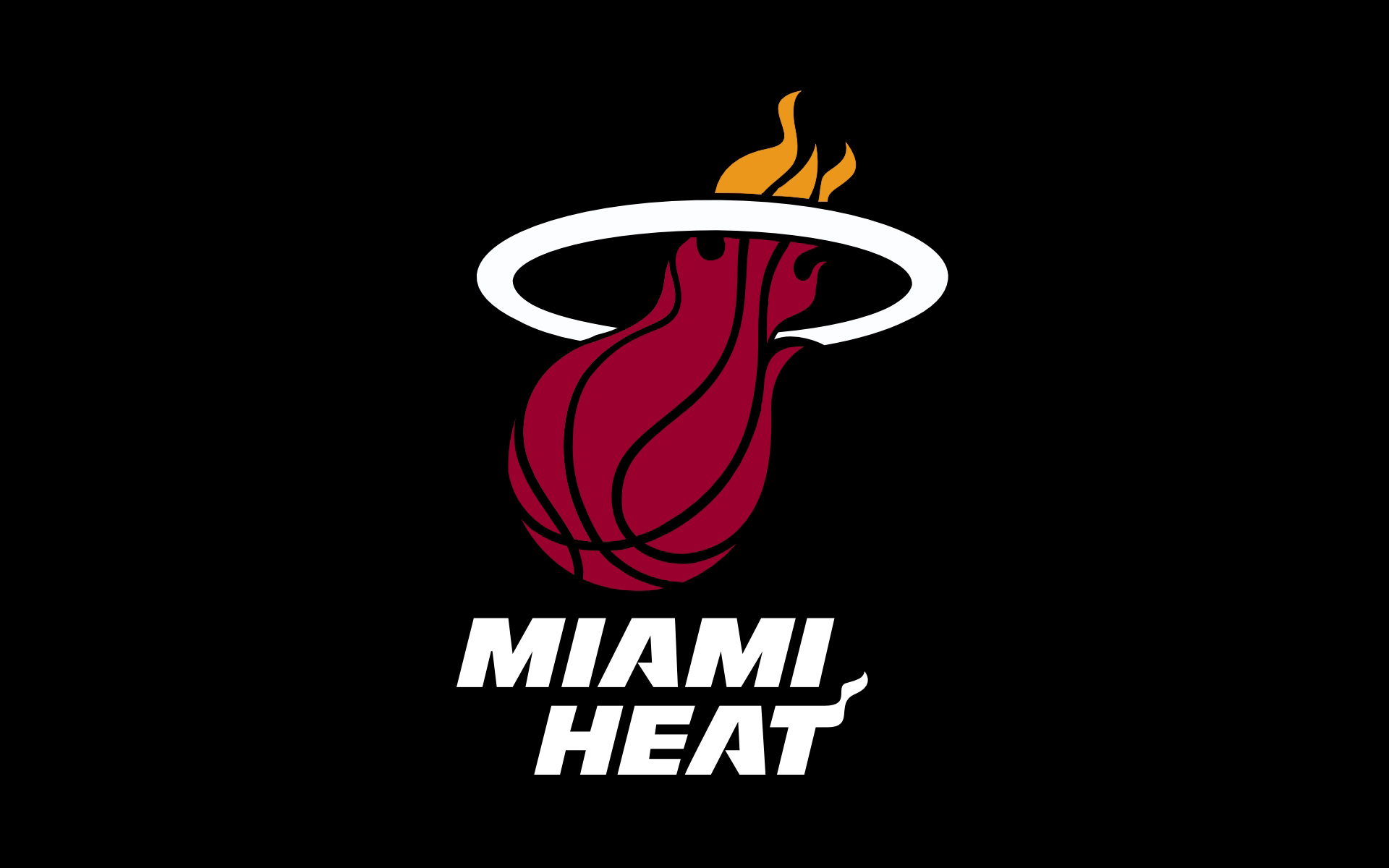 NBA Miami Heat Logo Black Background 1920x1200 WIDE NBA Miami Heat