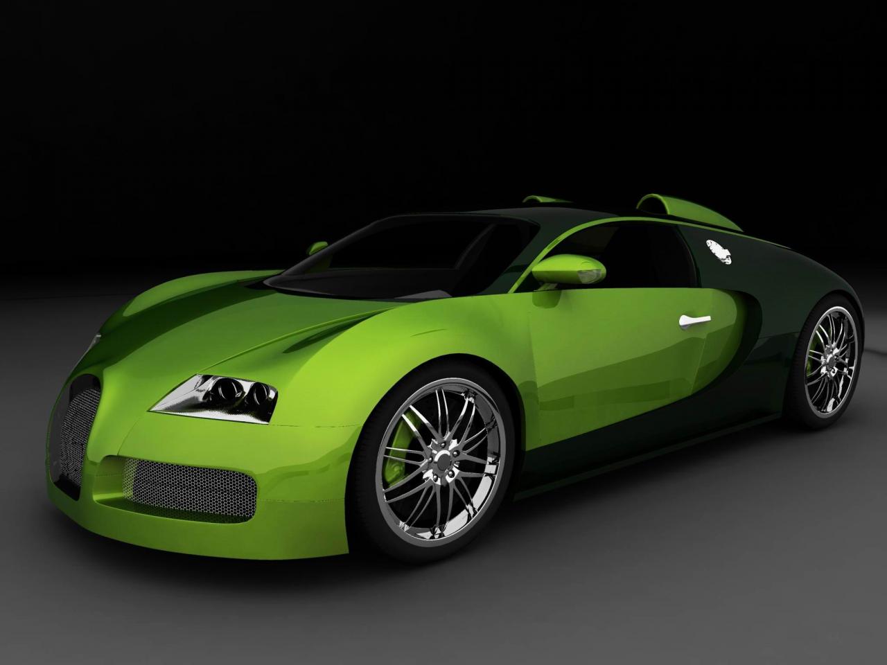 Green Bugatti Veyron Wallpaper Jpg
