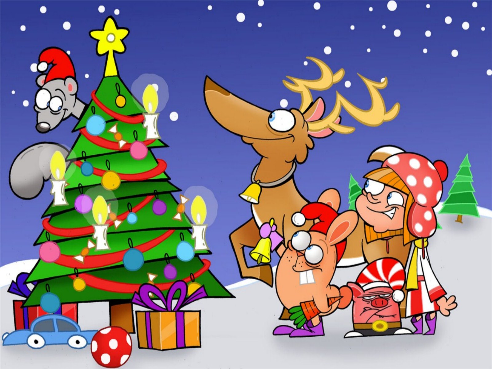Pics Photos Funny Christmas Background Wallpaper iPhone