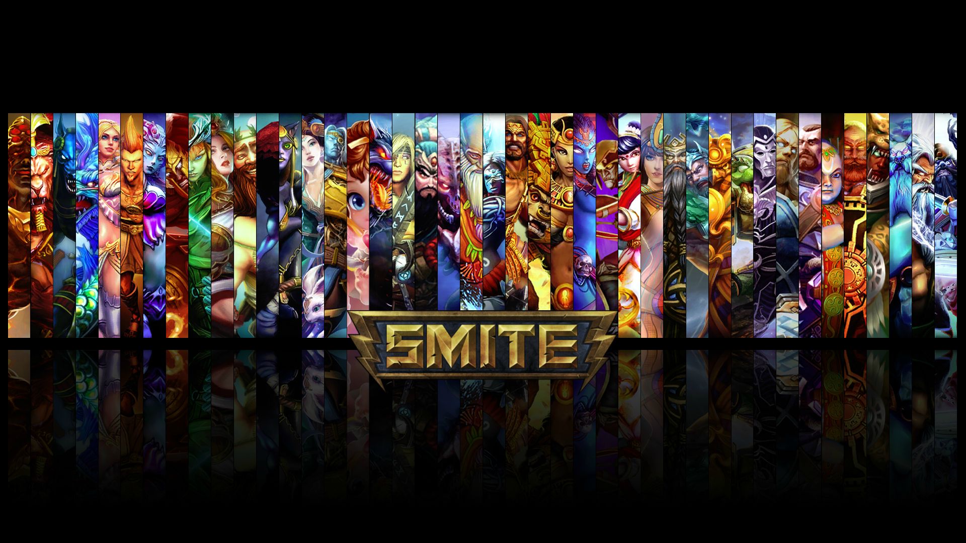 New Smite Wallpaper With All Gods Thanatos Edition