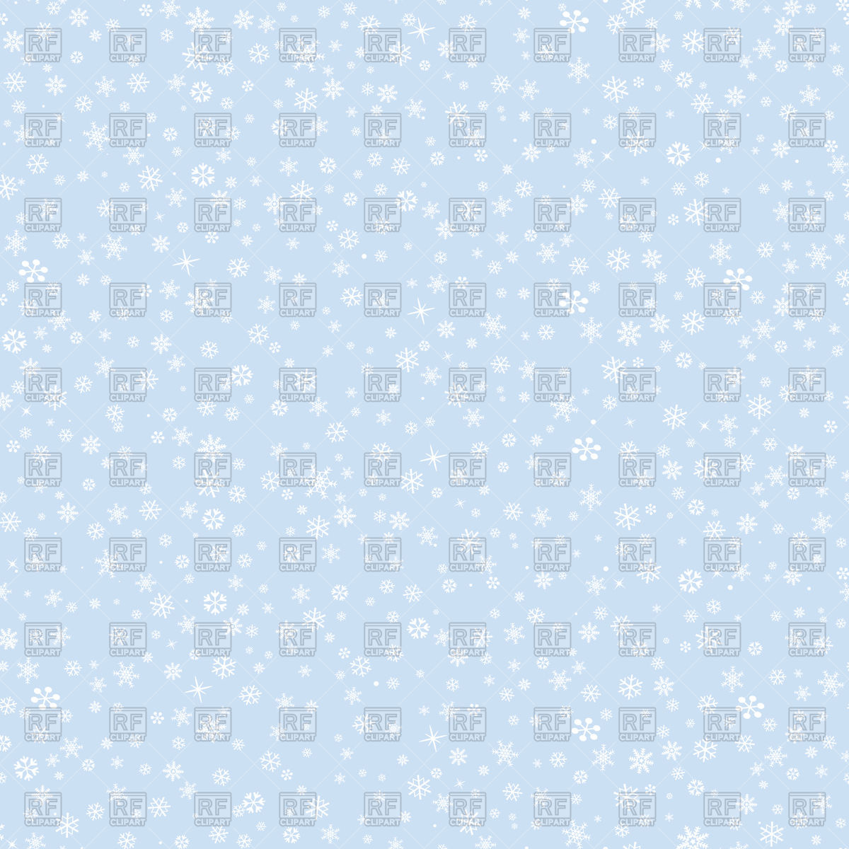 Snow Seamless Pattern Winter Background With Snowflakes Vector