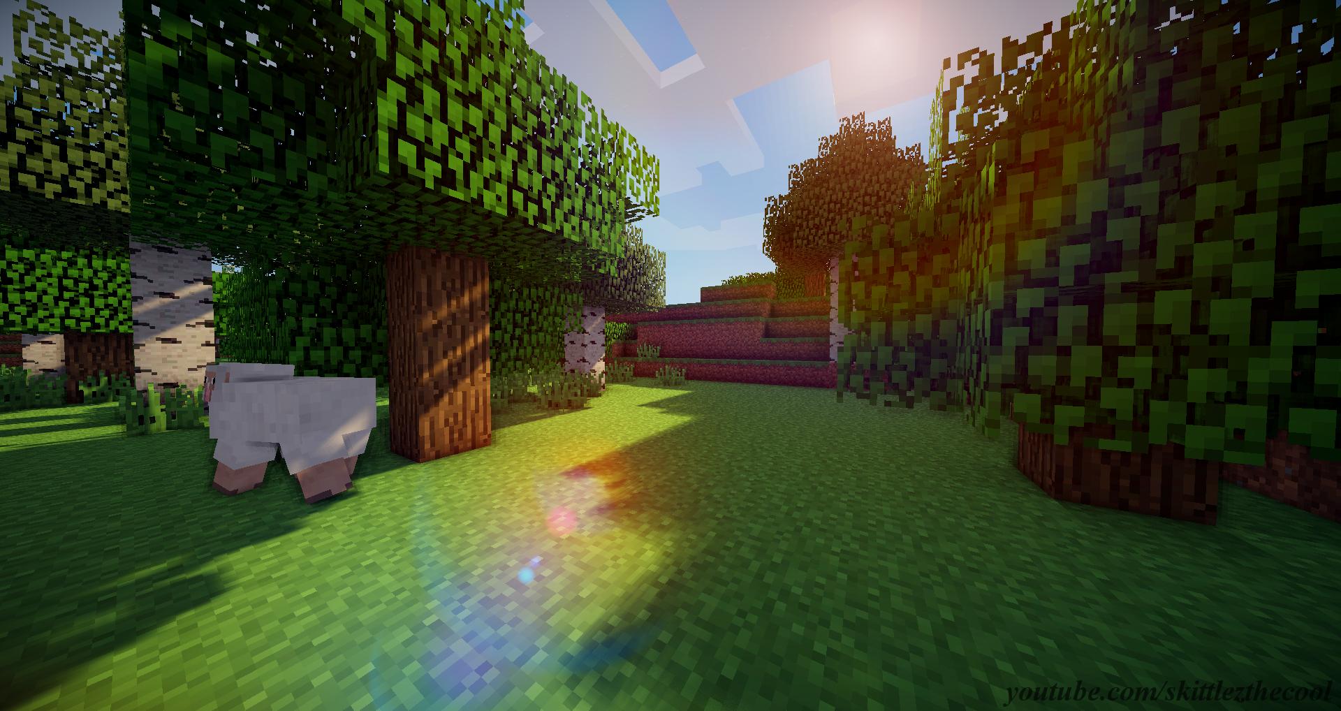 Minecraft Topic Forest Biome Wallpaper W Shaders