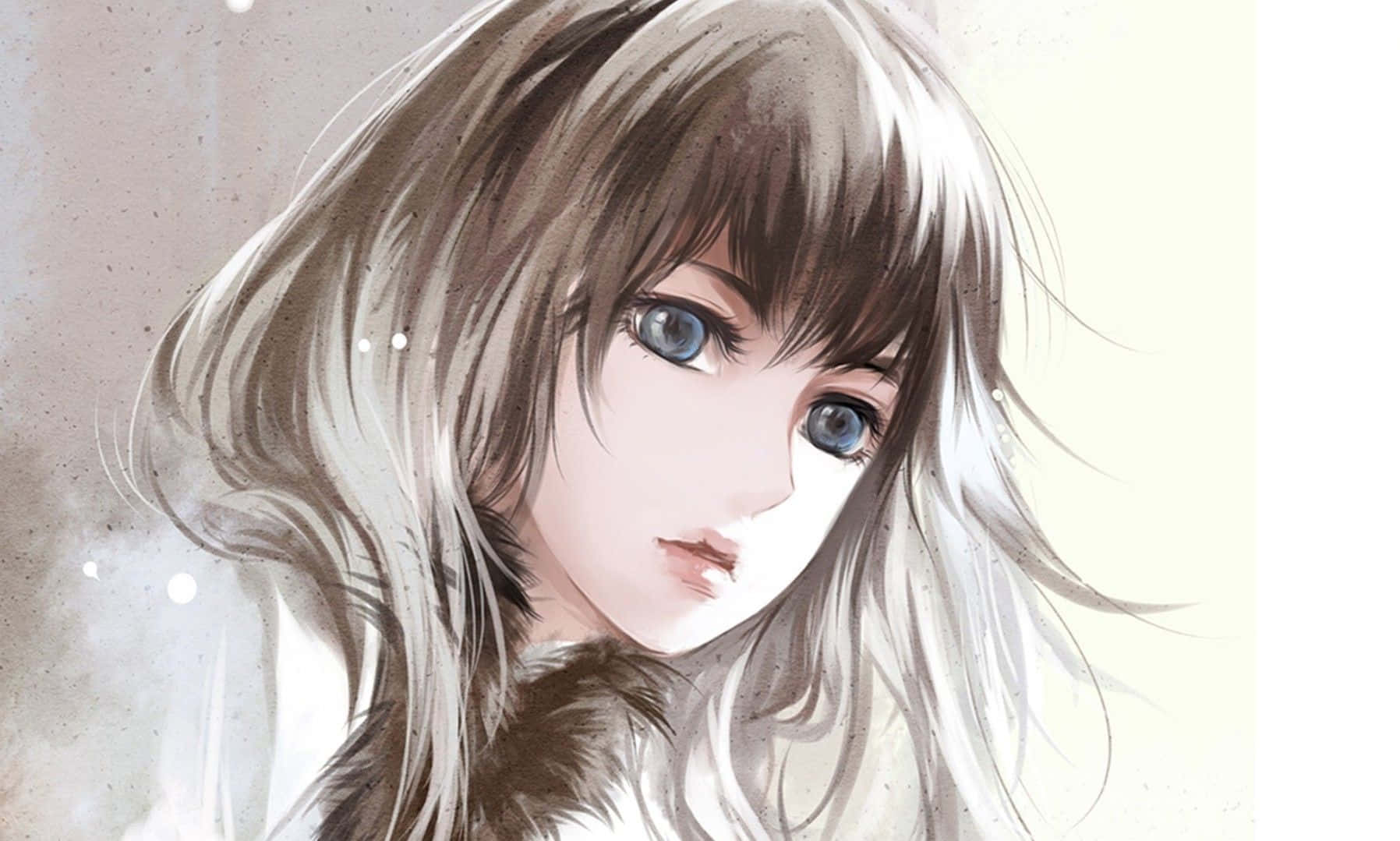 Beautiful Girl Cartoon Wallpaper