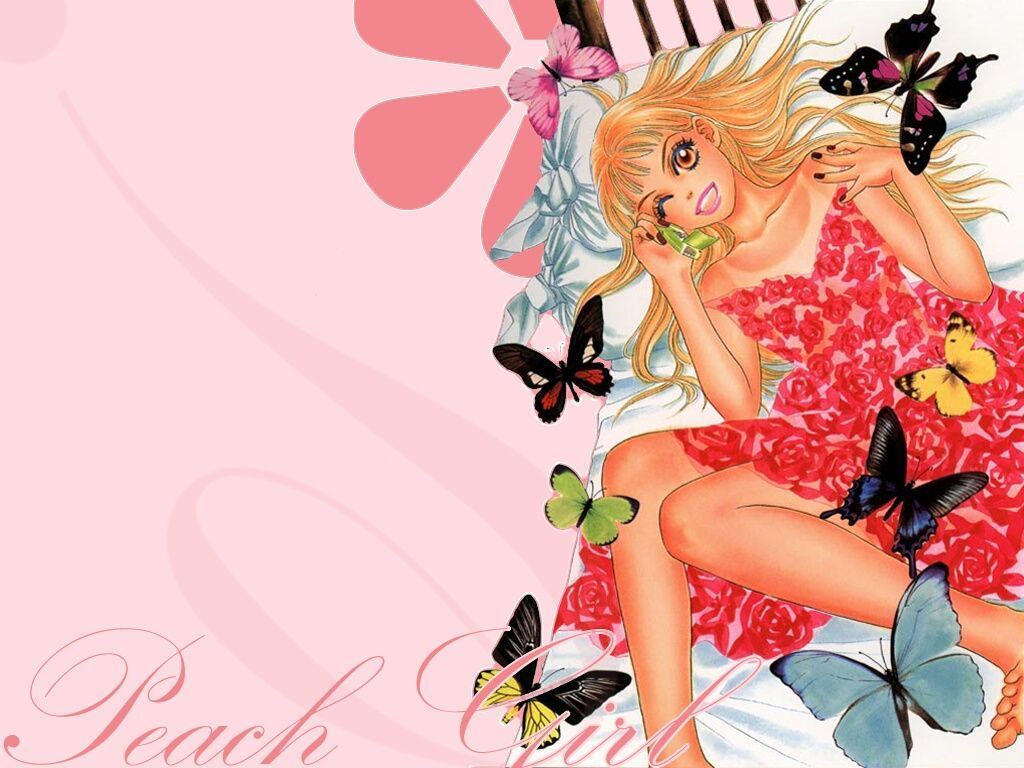 Peach Girl images Butterflies HD wallpaper and background photos
