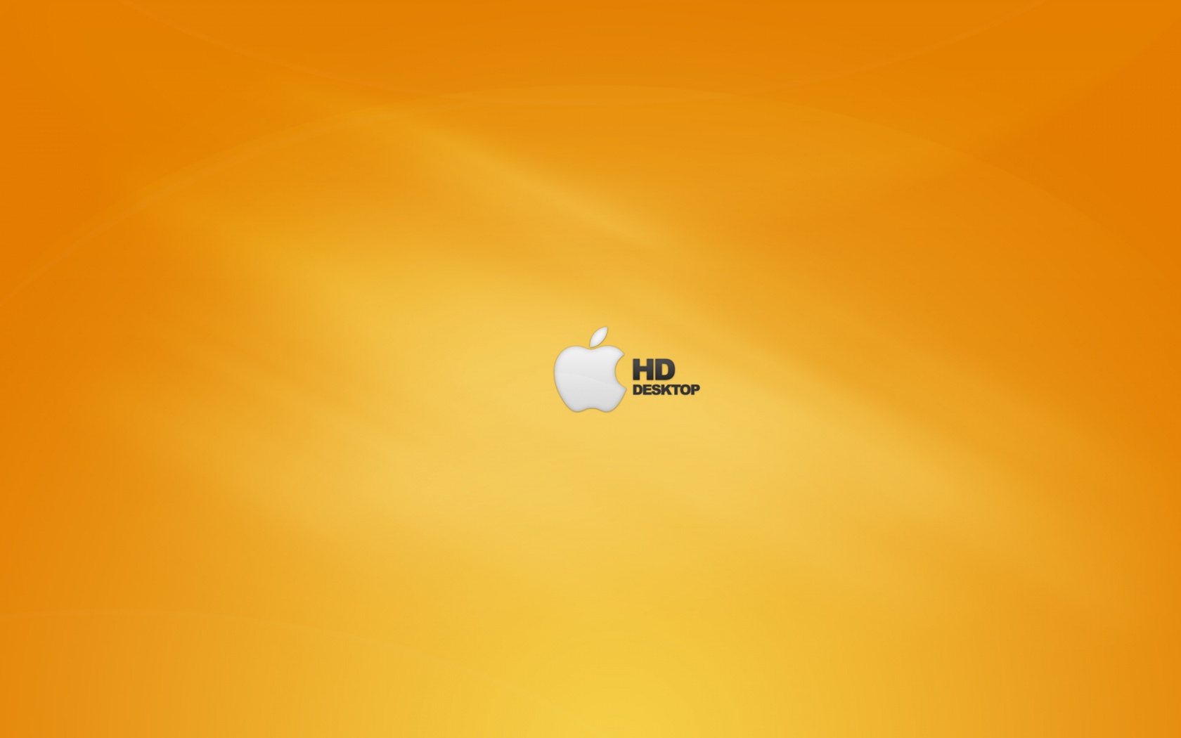 Apple HD Orange Wallpaper