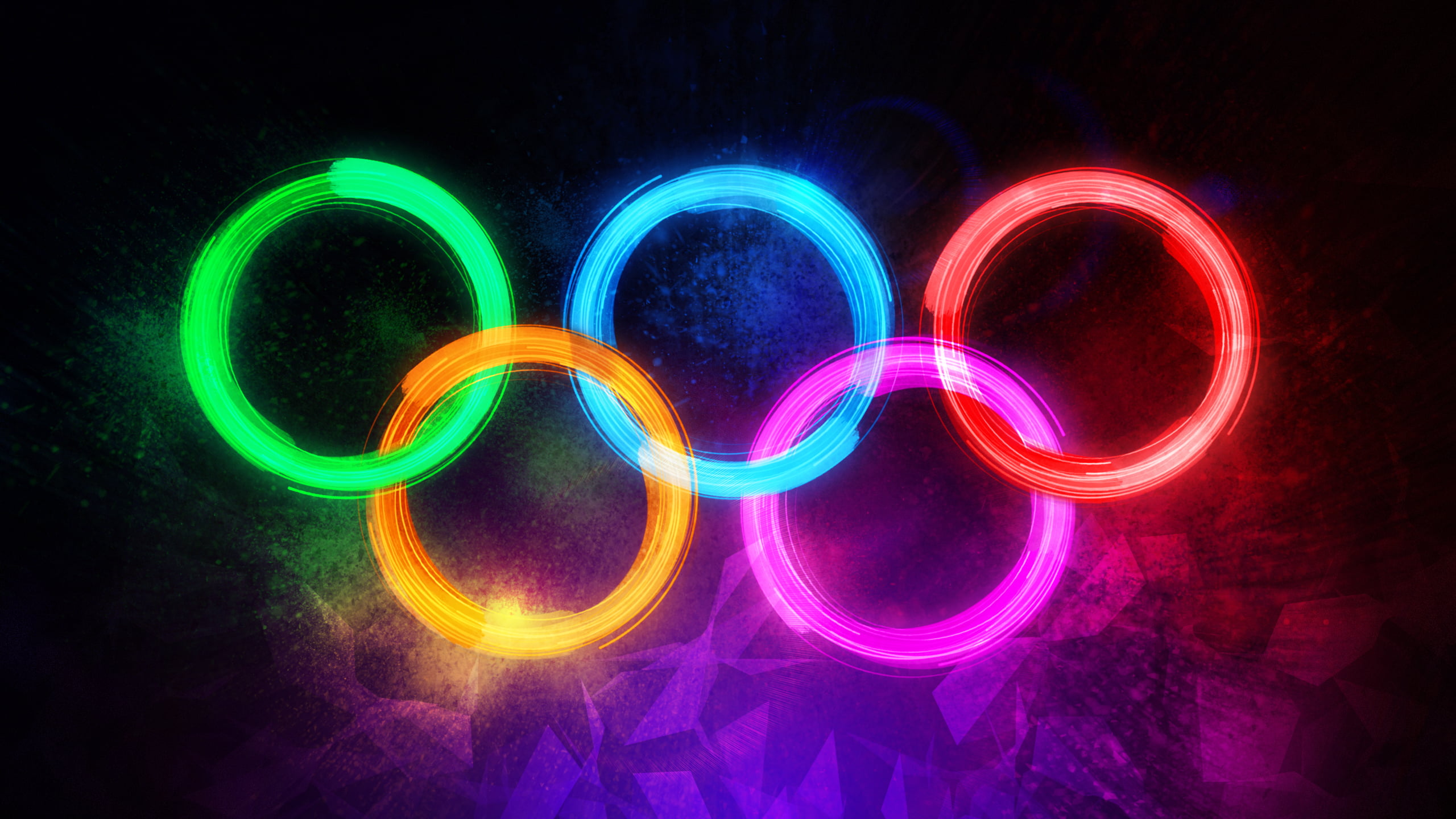 Olympics Logo Illustration Olympic Bright Colourfull Circle HD
