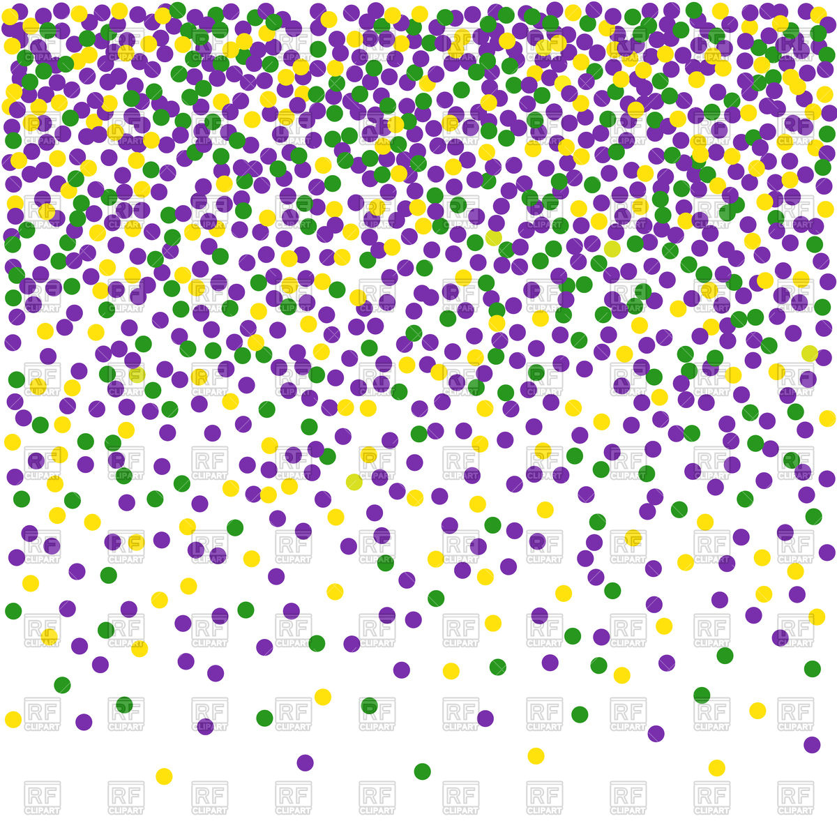 Mardi Gras Background With Confetti Royalty Vector