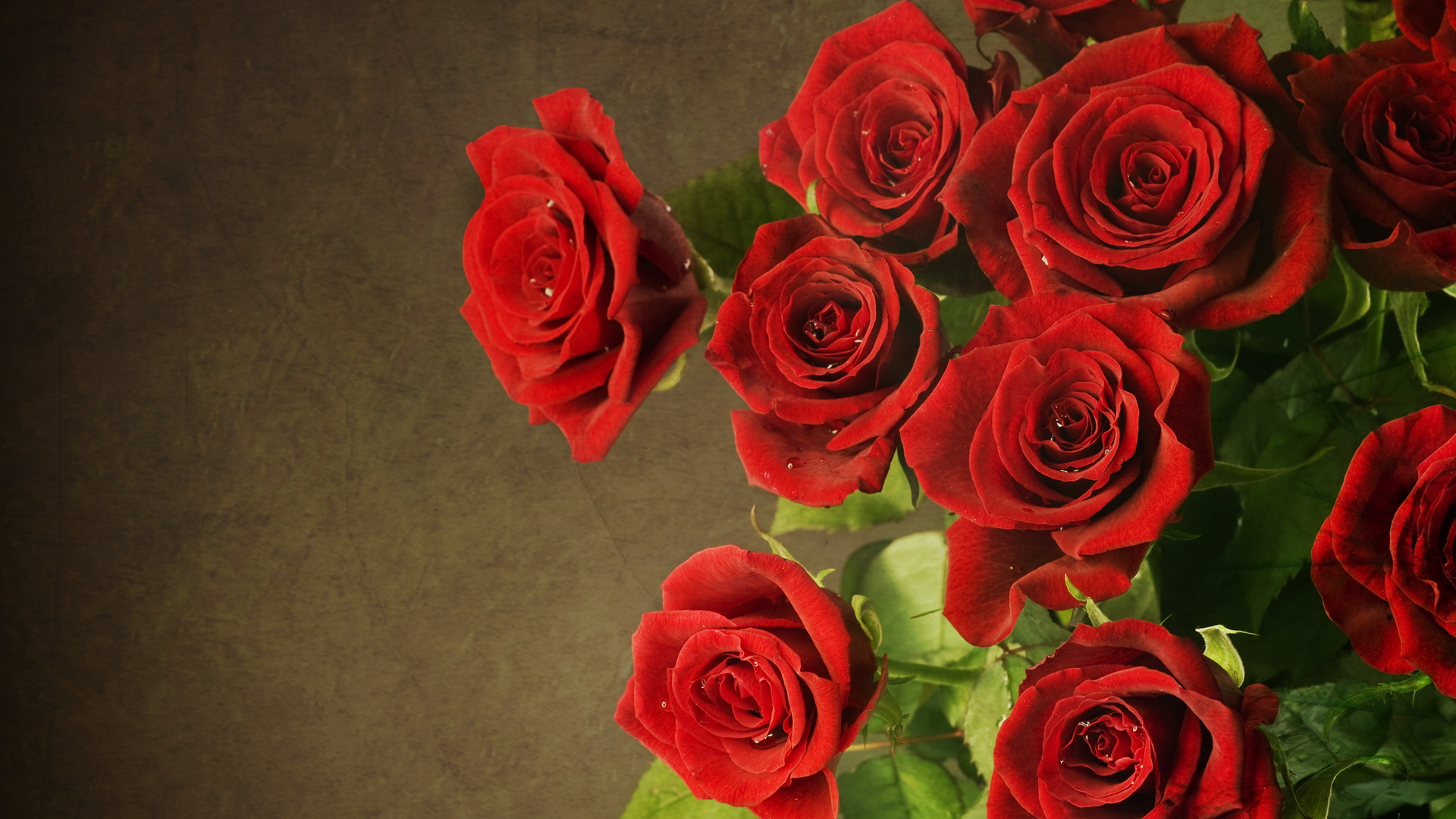 3D Red Roses Wallpaper