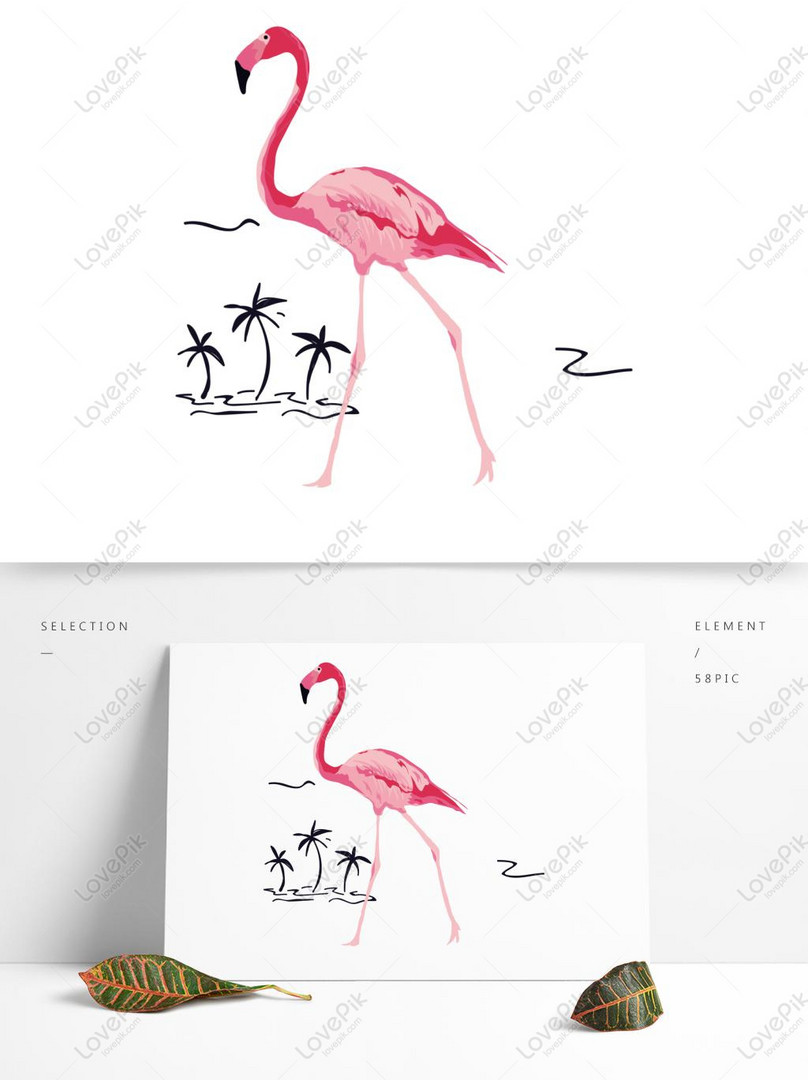 Hand Painted Beautiful Flame Bird Can Be Used As A Commercial El