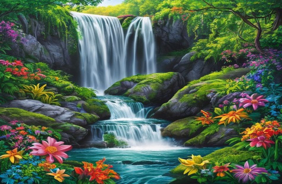 Waterfall Wallpaper With Sound