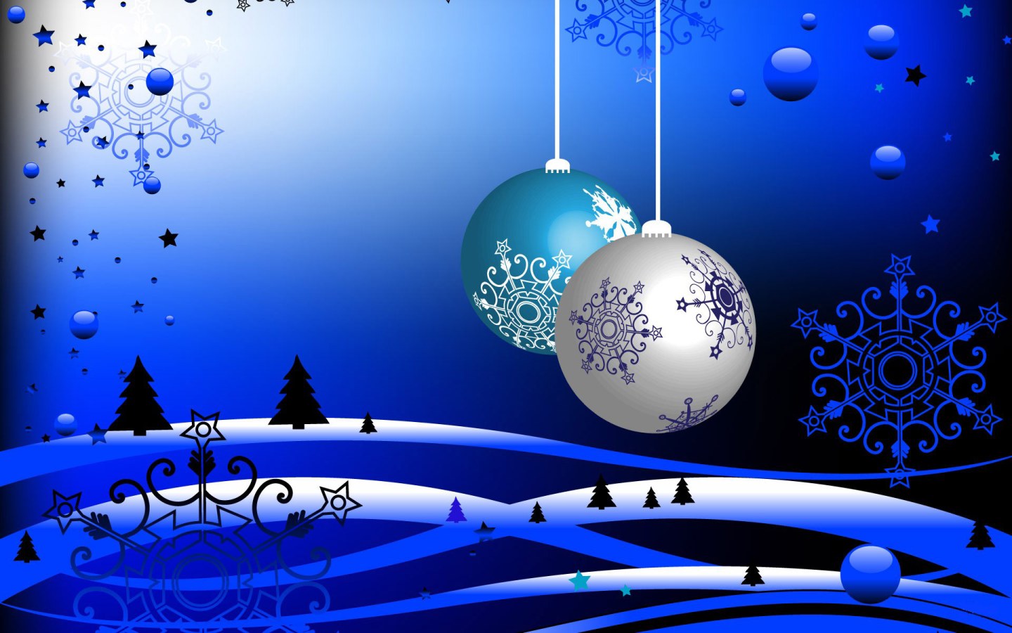 Blue Christmas Wallpaper And Screensavers For Windows