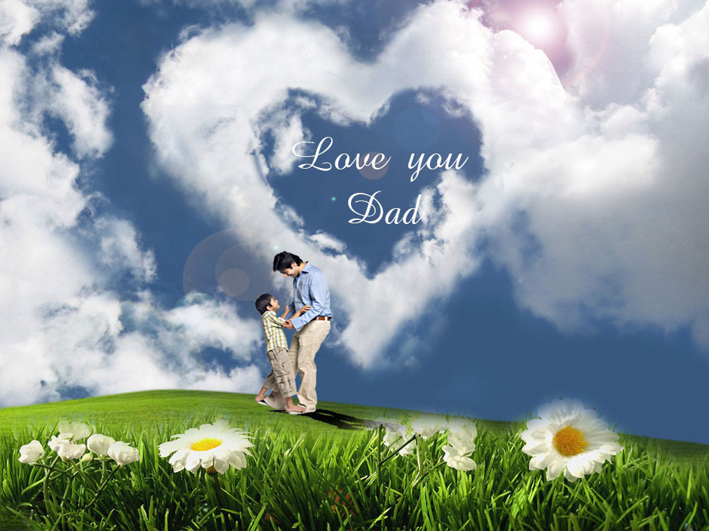 To Click On Love You Dad Cloud Heart Wallpaper Then Choose