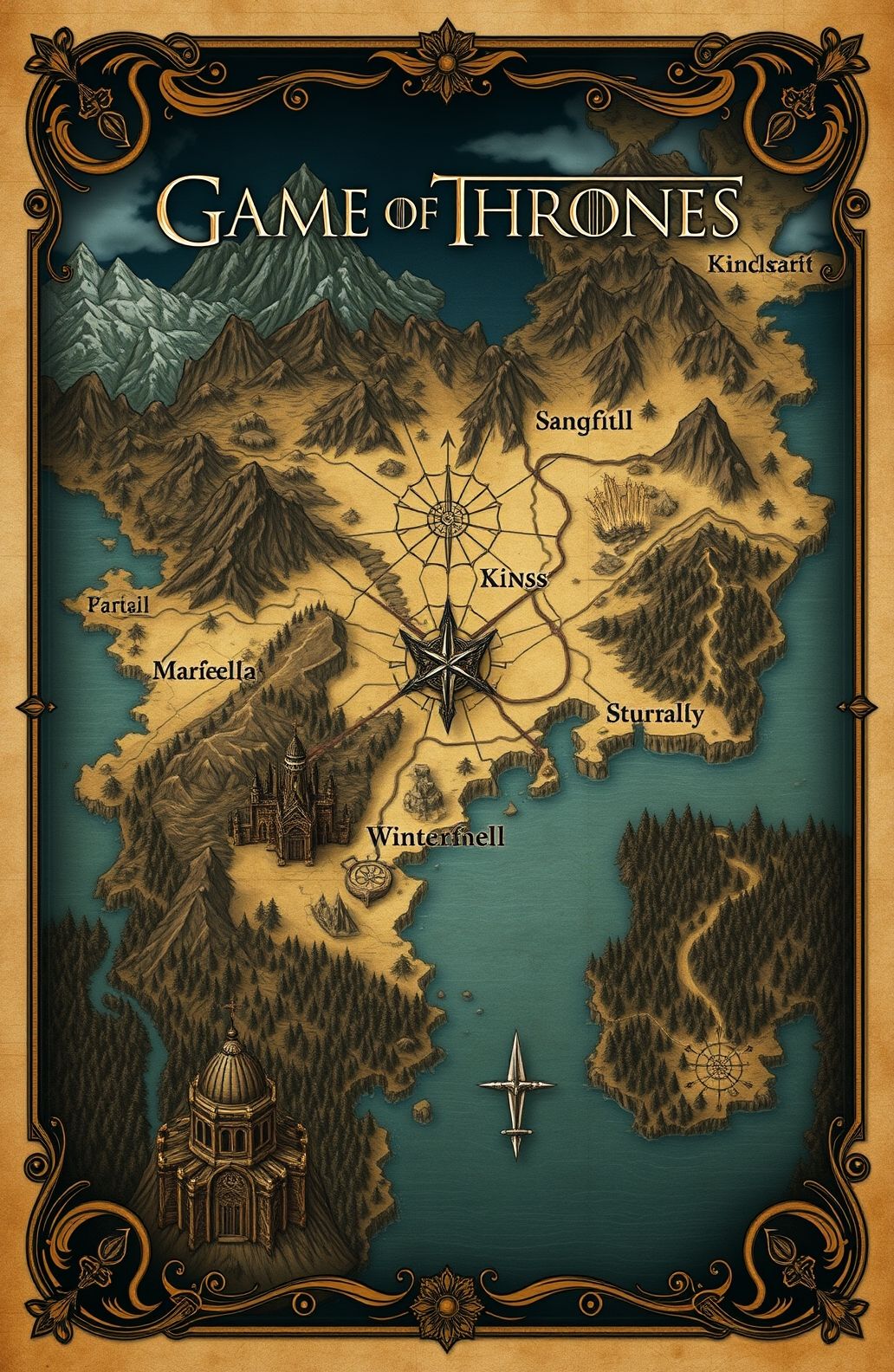 Game Of Thrones Map Wallpaper
