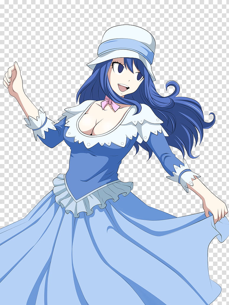 Dancing In Water Colour Juvia Lockser Anime Character Transparent