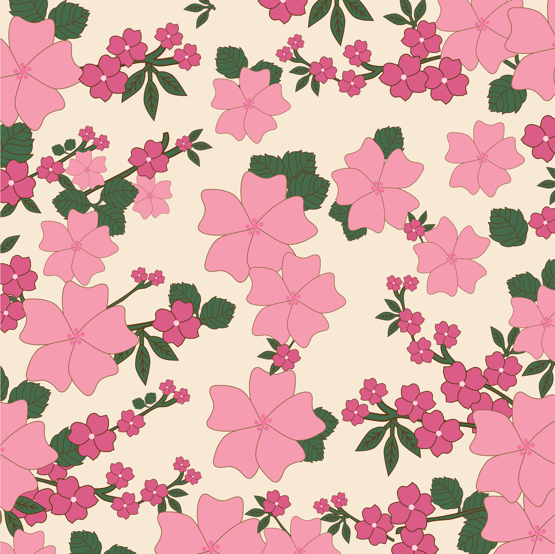 Vintage Floral Wallpaper Background Stock Photo HD Public