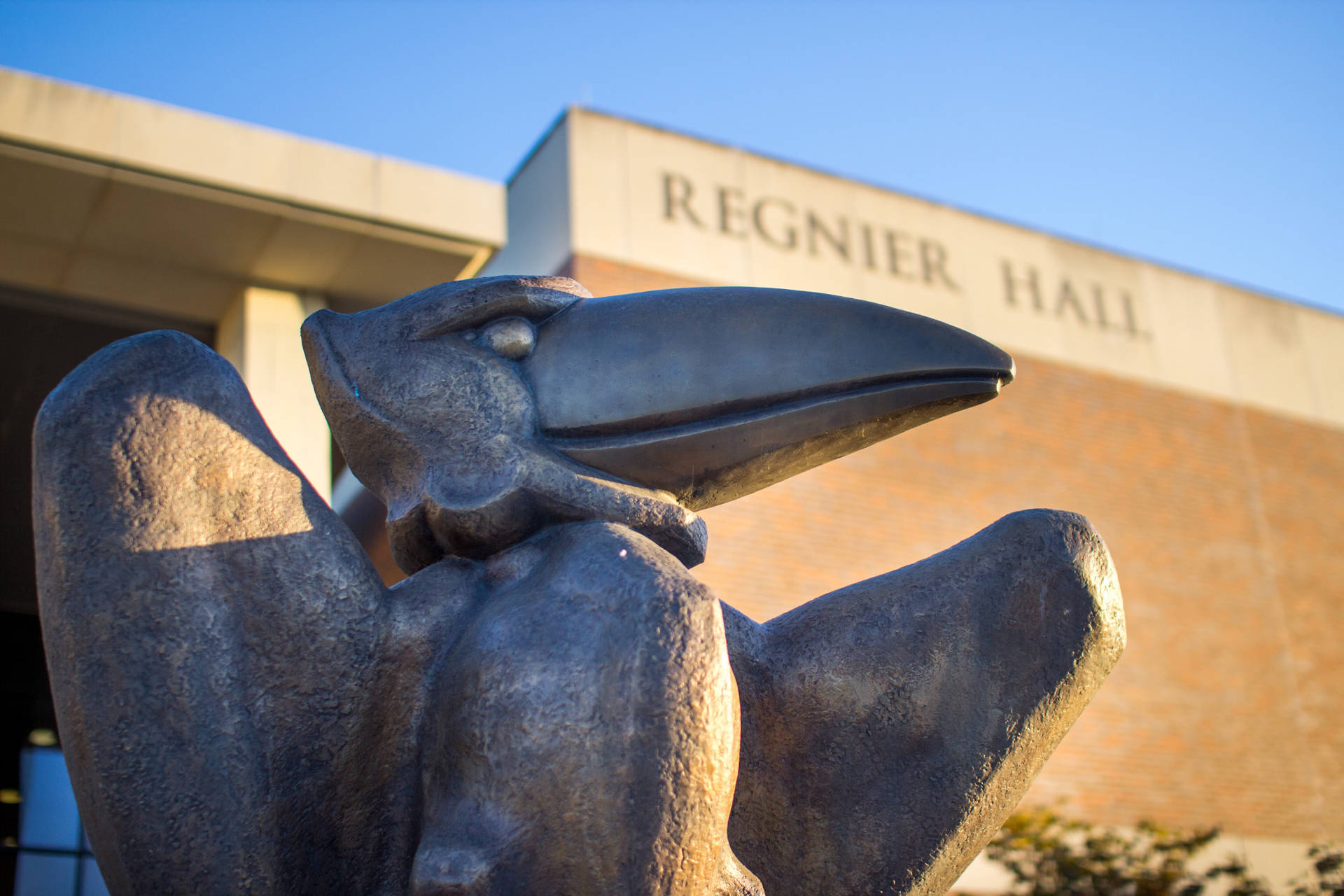 Regnier Hall Architectural Landmark At The University Of Wallpaper