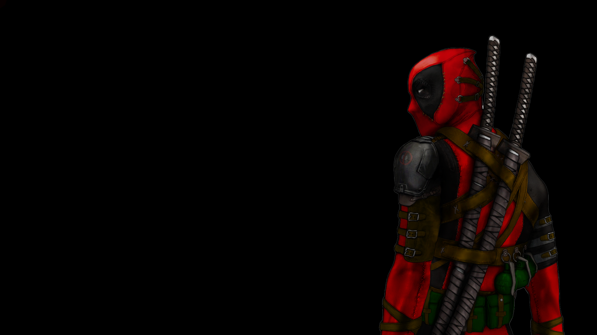 Deadpool Movie Wallpaper Black Background