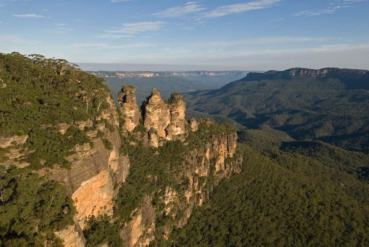 Enjoy Panoramic S Of Blue Mountains National Park Wallpaper