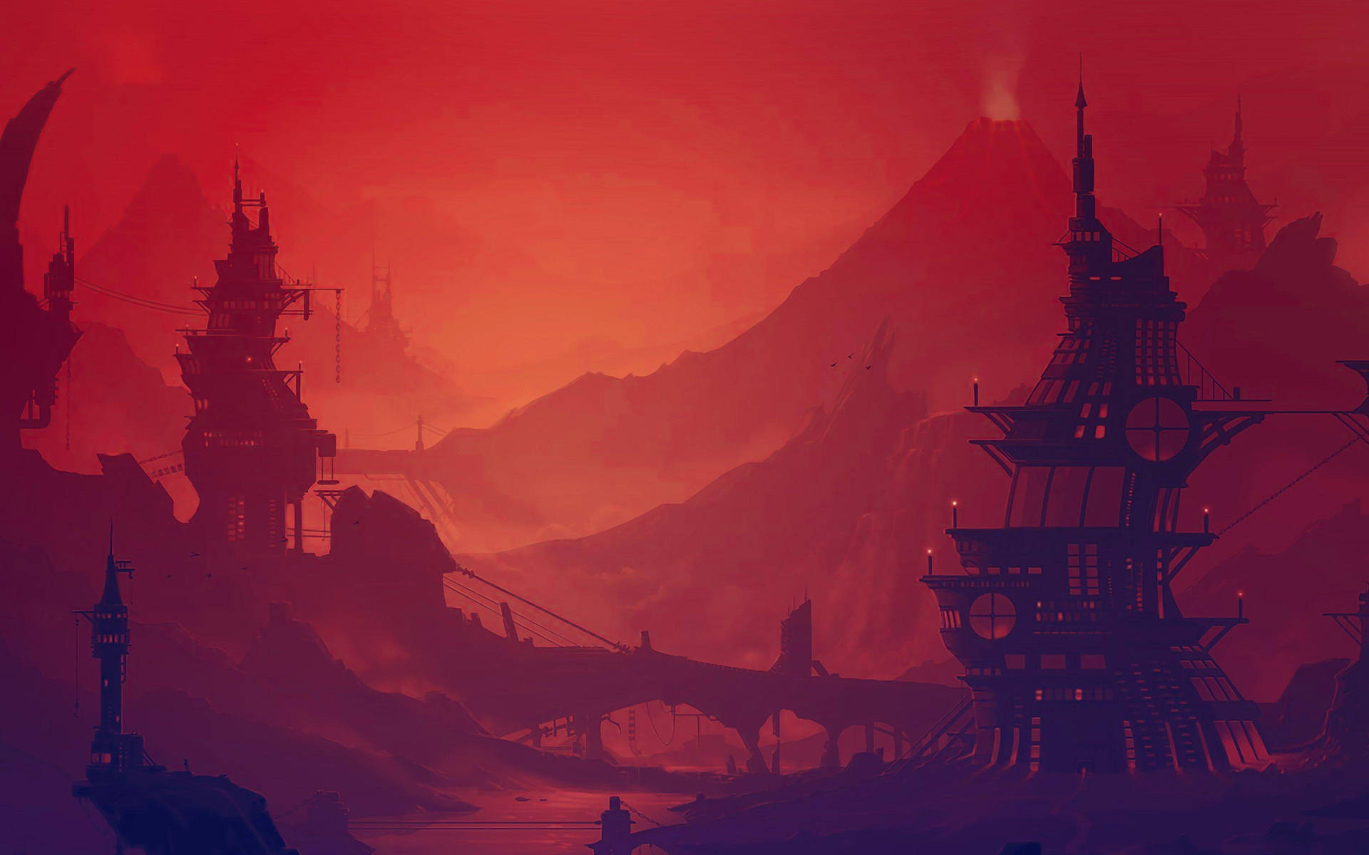 Red Anime Wallpaper