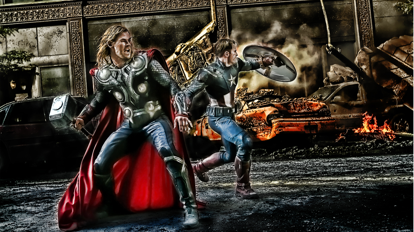 Thor And Captain America Ii Iii