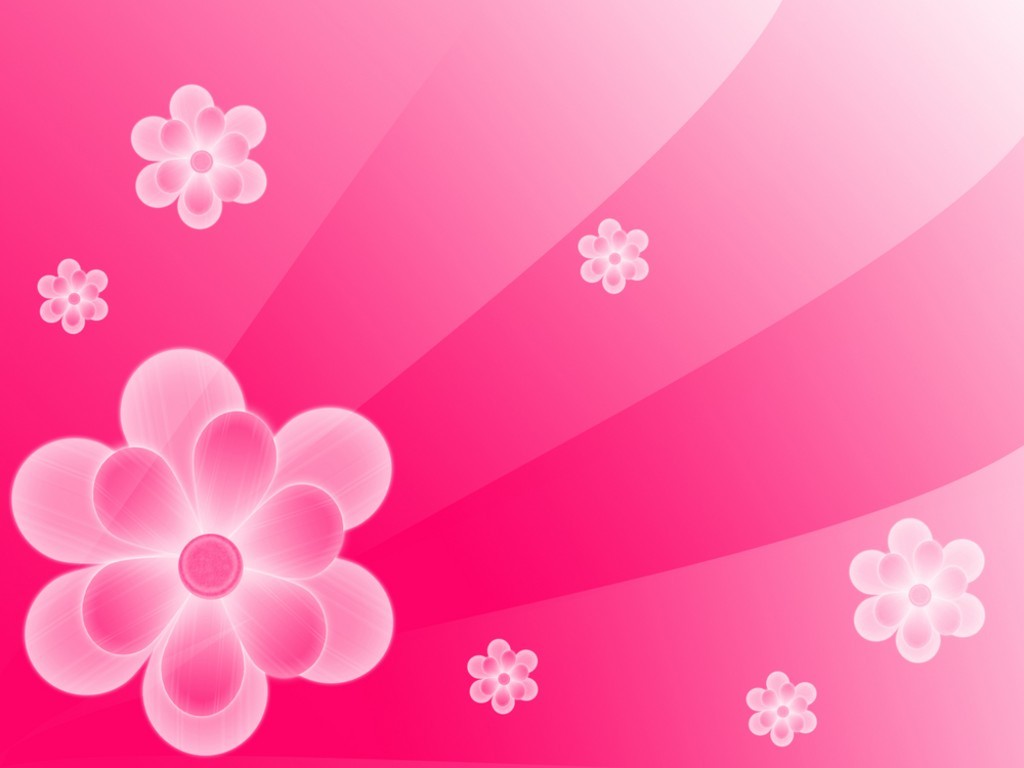 Simple Abstract Pink Flower Background For