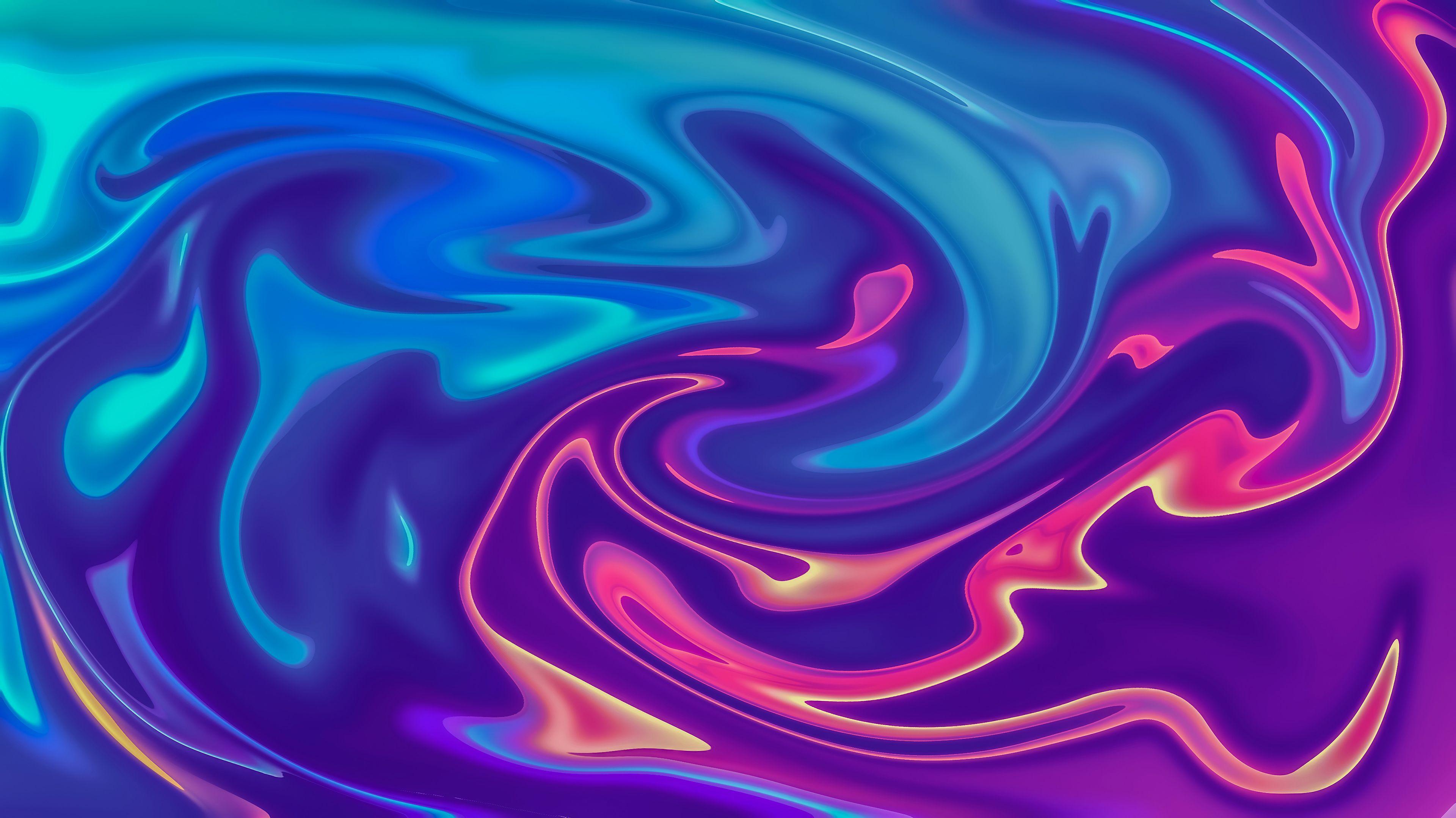 Abstract Gradient Swirl HD Wallpaper