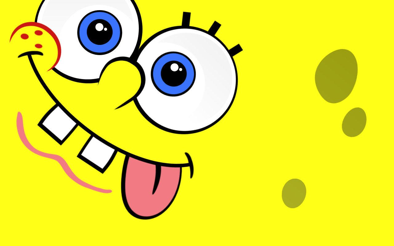 Funny Spongebob Face Wallpaper HD Screen