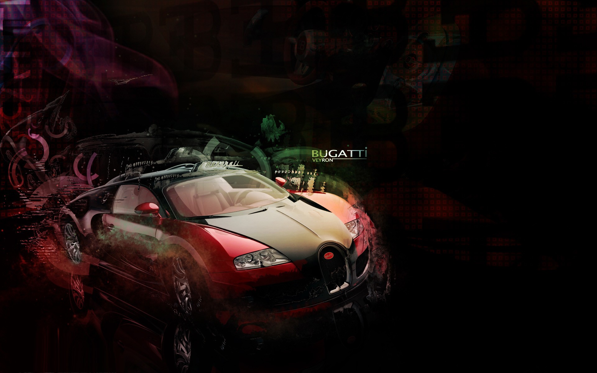 Bugatti Veyron Supercar Red Exclusive HD Wallpaper