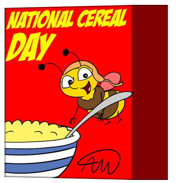 Happy National Cereal Day By Belugatoons