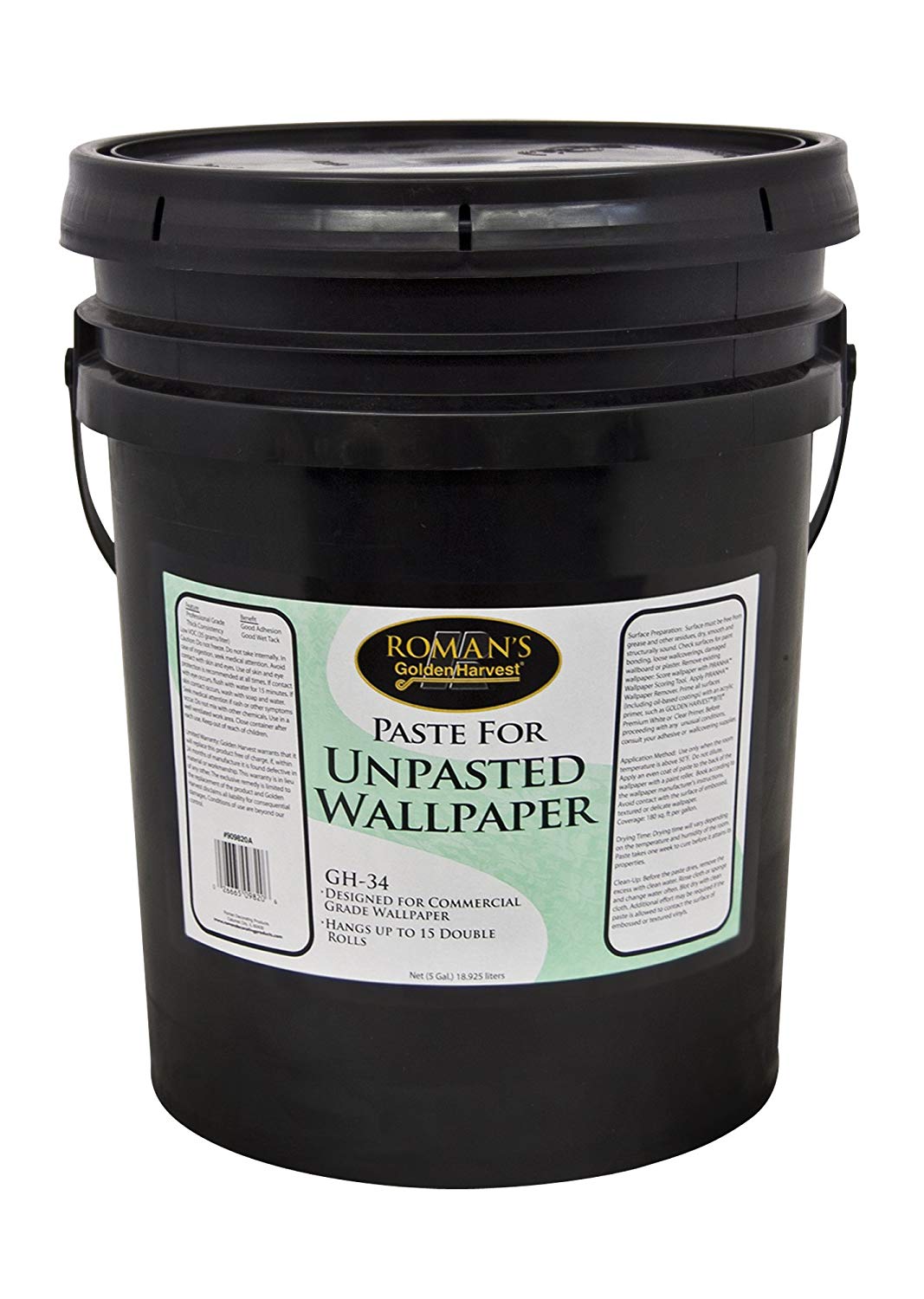 Free download Golden Harvest 209820 GH 34 5 gal Paste for Unpasted Wallpaper [1067x1500] for