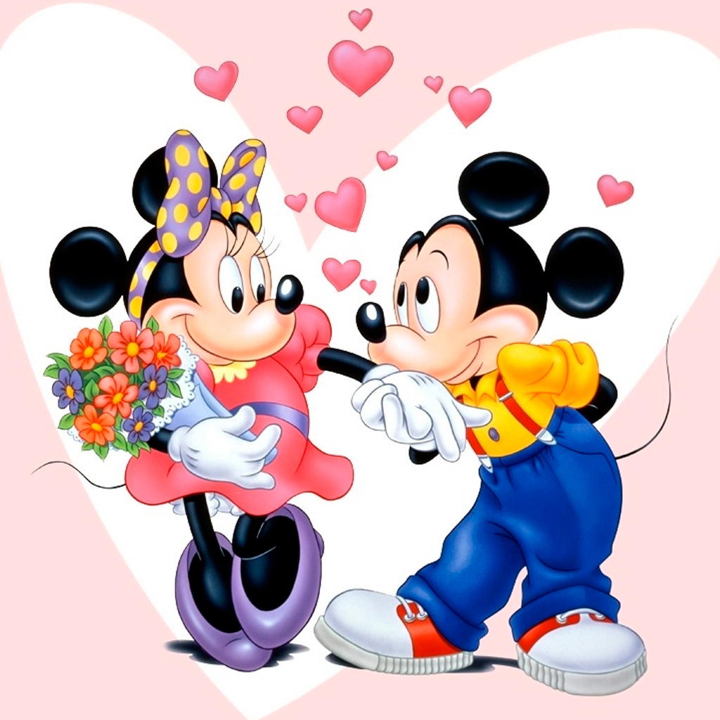 Wallpaper Mickey And Minnie Mouse Y Fondo iPad HD Fondos
