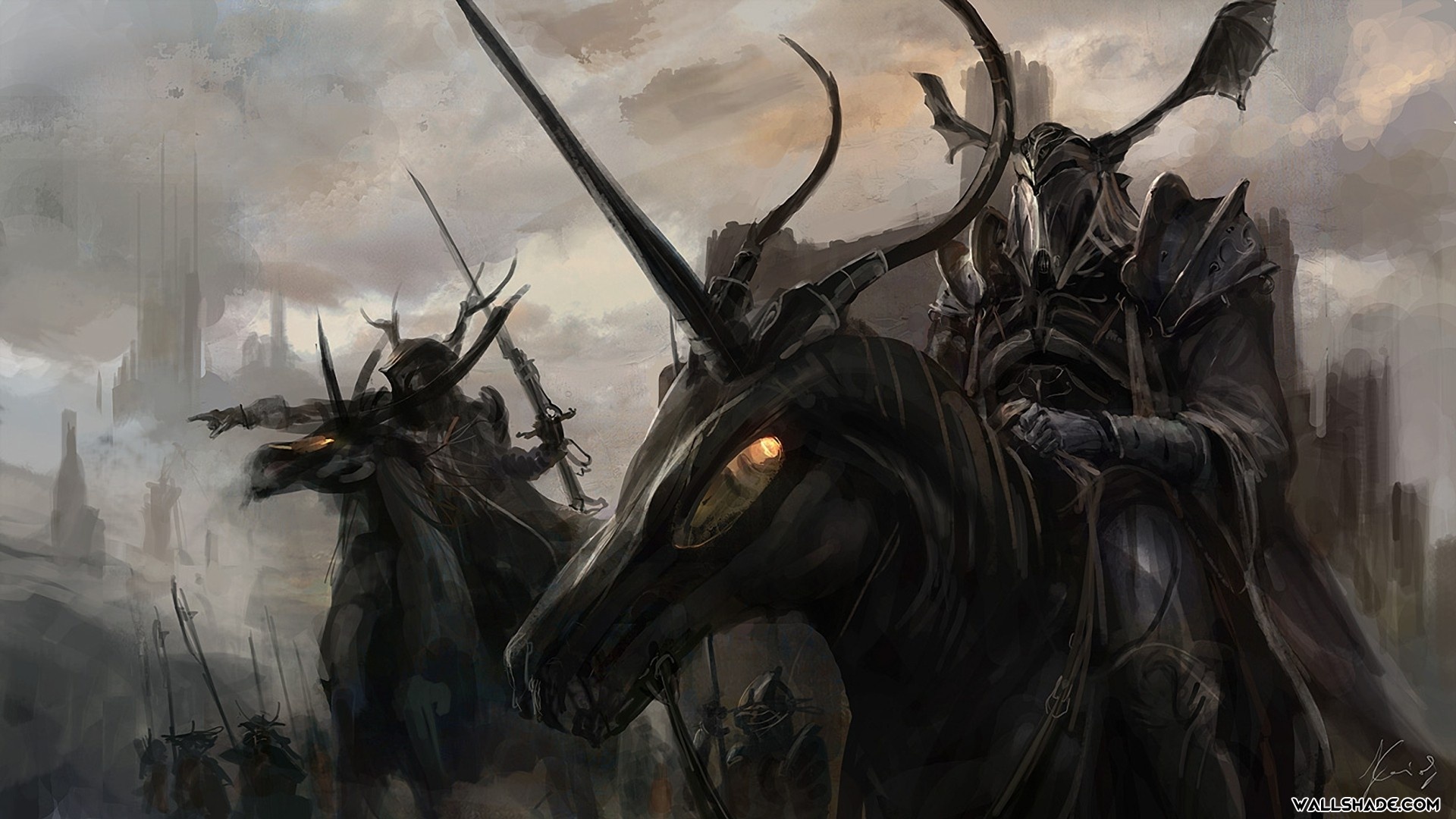 Fantasy Warrior Desktop Wallpaper