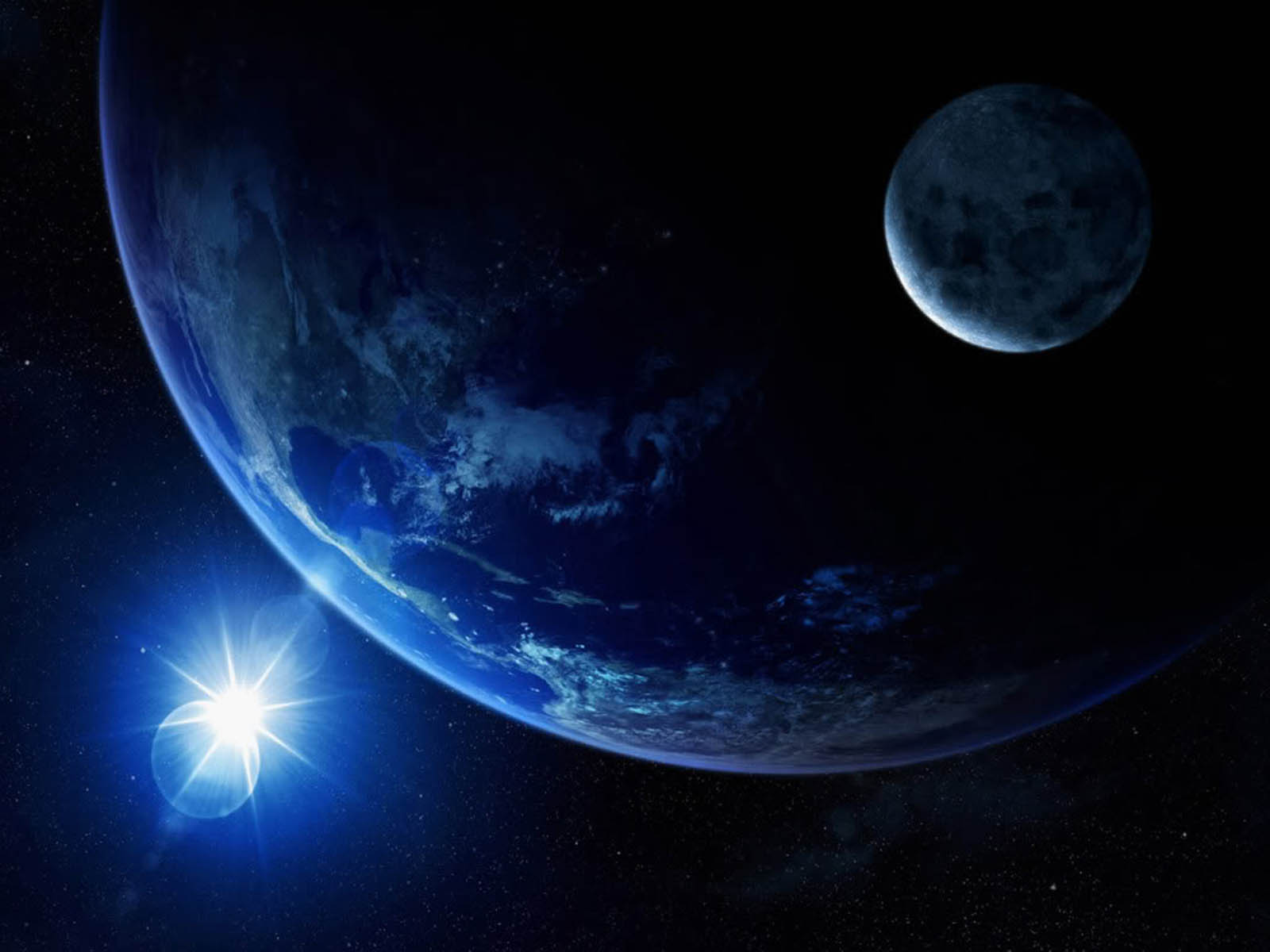 Earth And Moon Wallpaper Background Photos Image Pictures