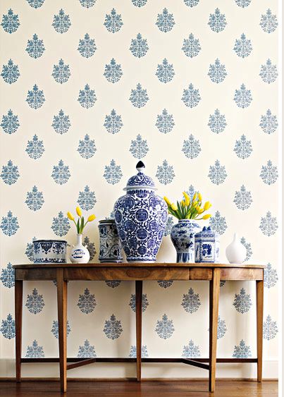 Check Out The New Hand Blocked Wallpaper From Schumacher Decor Arts