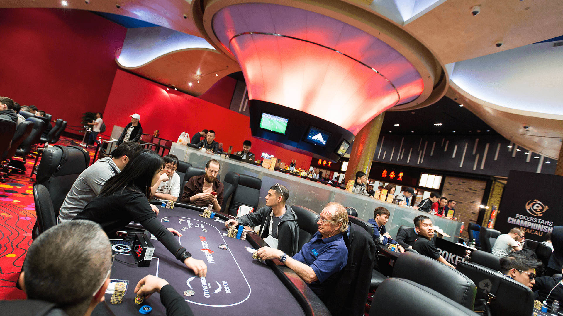 Poker Table In Macau Championship Wallpaper