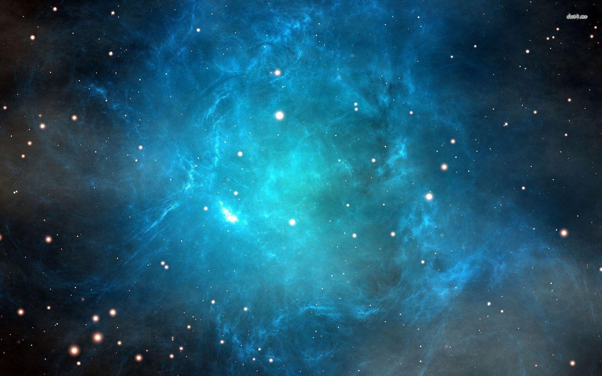 Blue Nebula Wallpaper Space