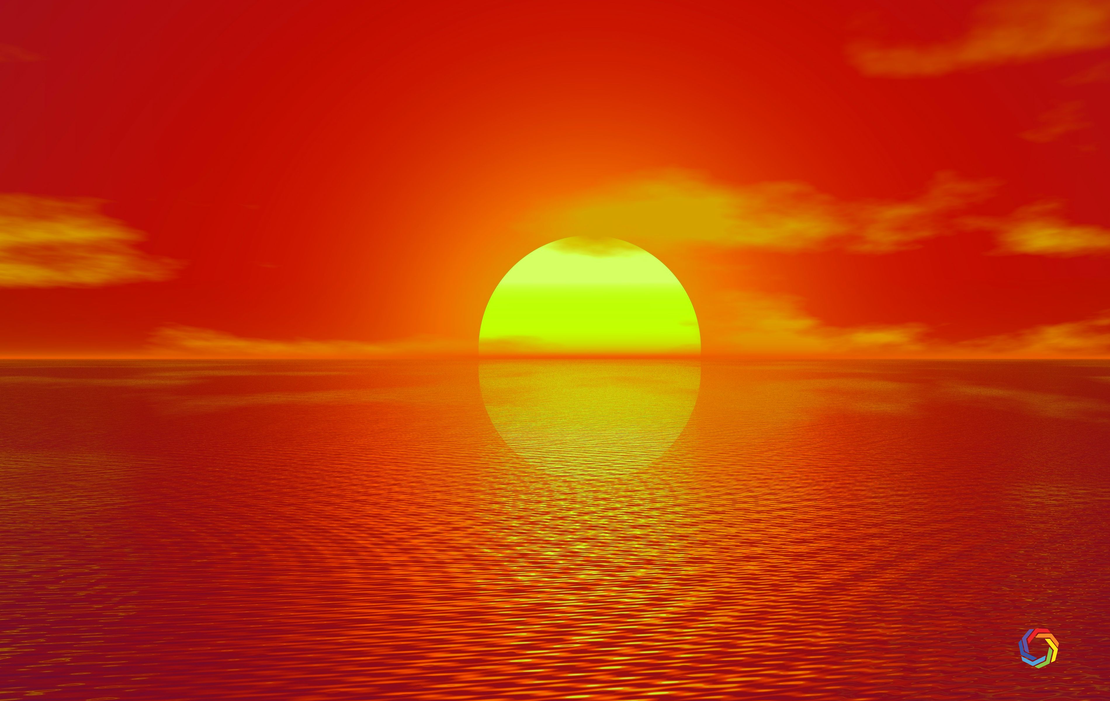 Big Sun Wallpaper Sunset 4k Widescreen