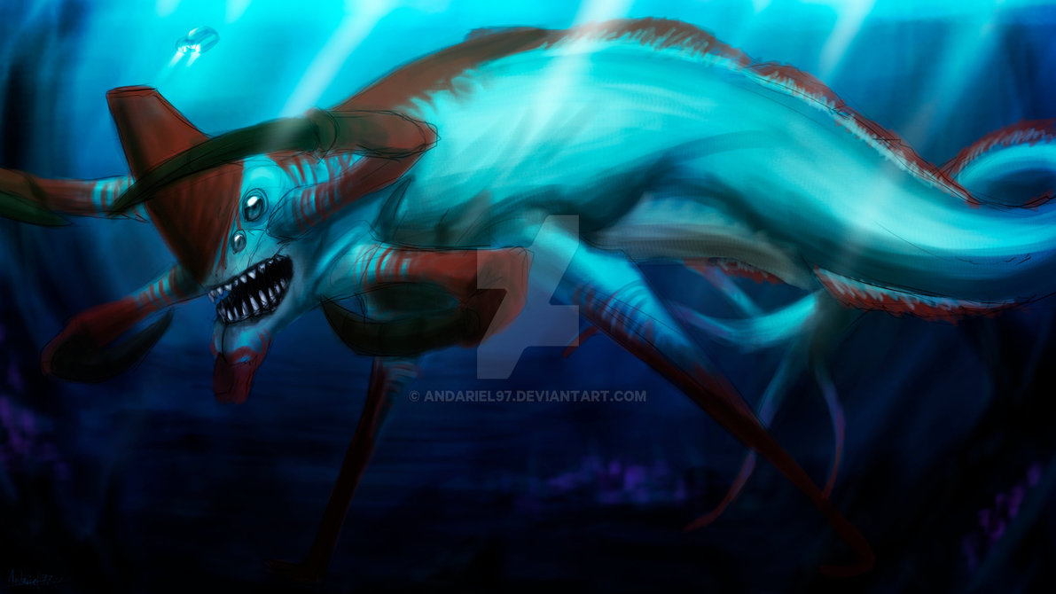 Subnautica Reaper Leviathan By Andariel97