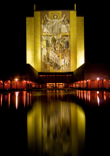 ToucHDown Jesus Notre Dame University Photo Sharing