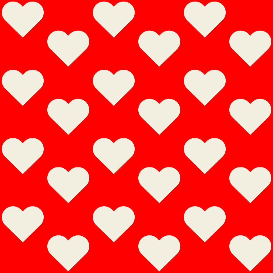Seamless Heart Background Vector Tiles