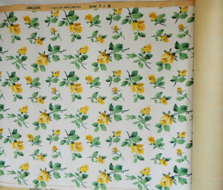 vintage yellow rose wallpaper Vintage Home DecorChezShari Pinte
