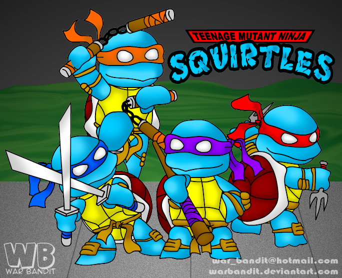 Teenage Mutant Ninja Squirtles By Warbandit