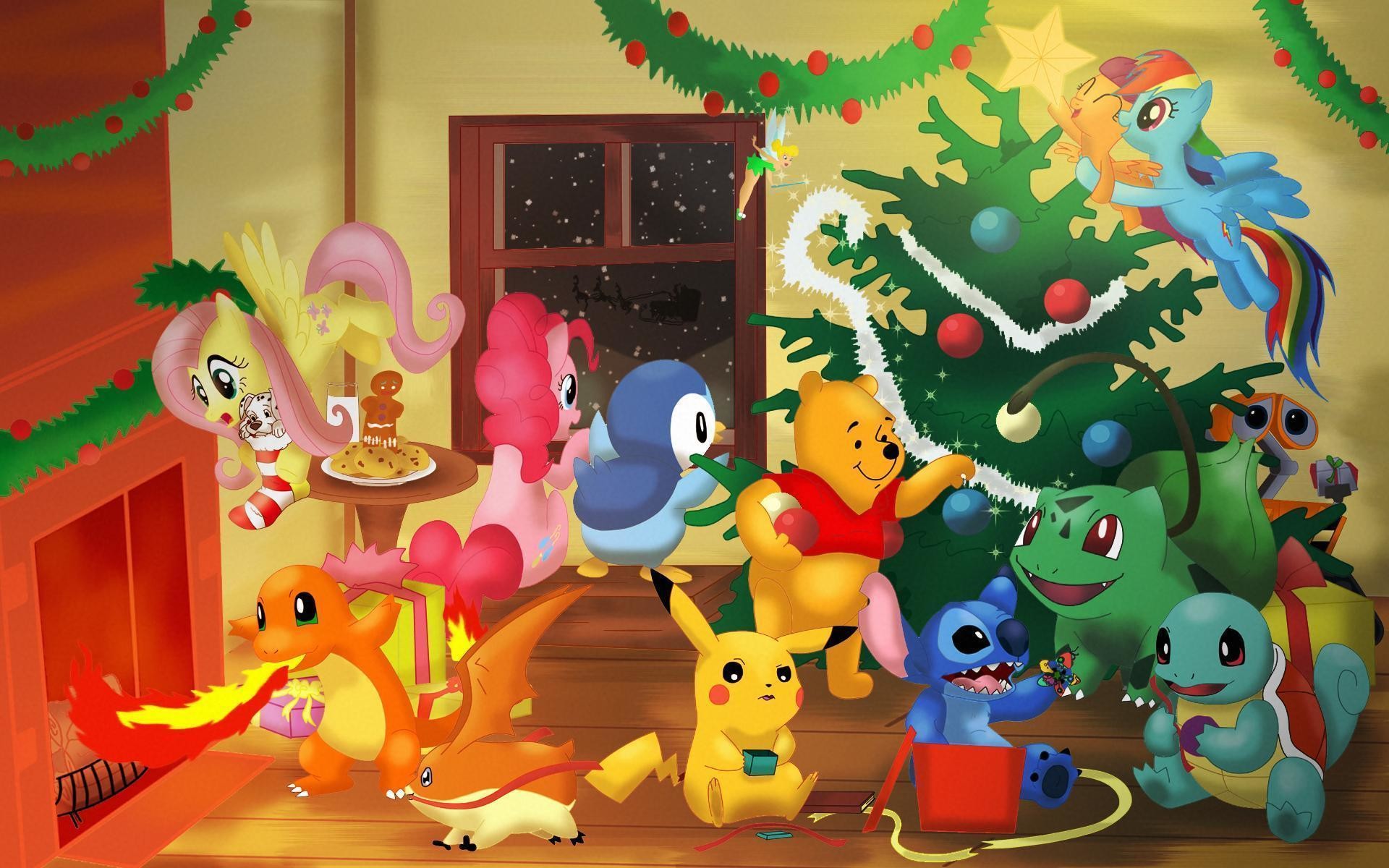 Christmas Cartoon Wallpaper Image