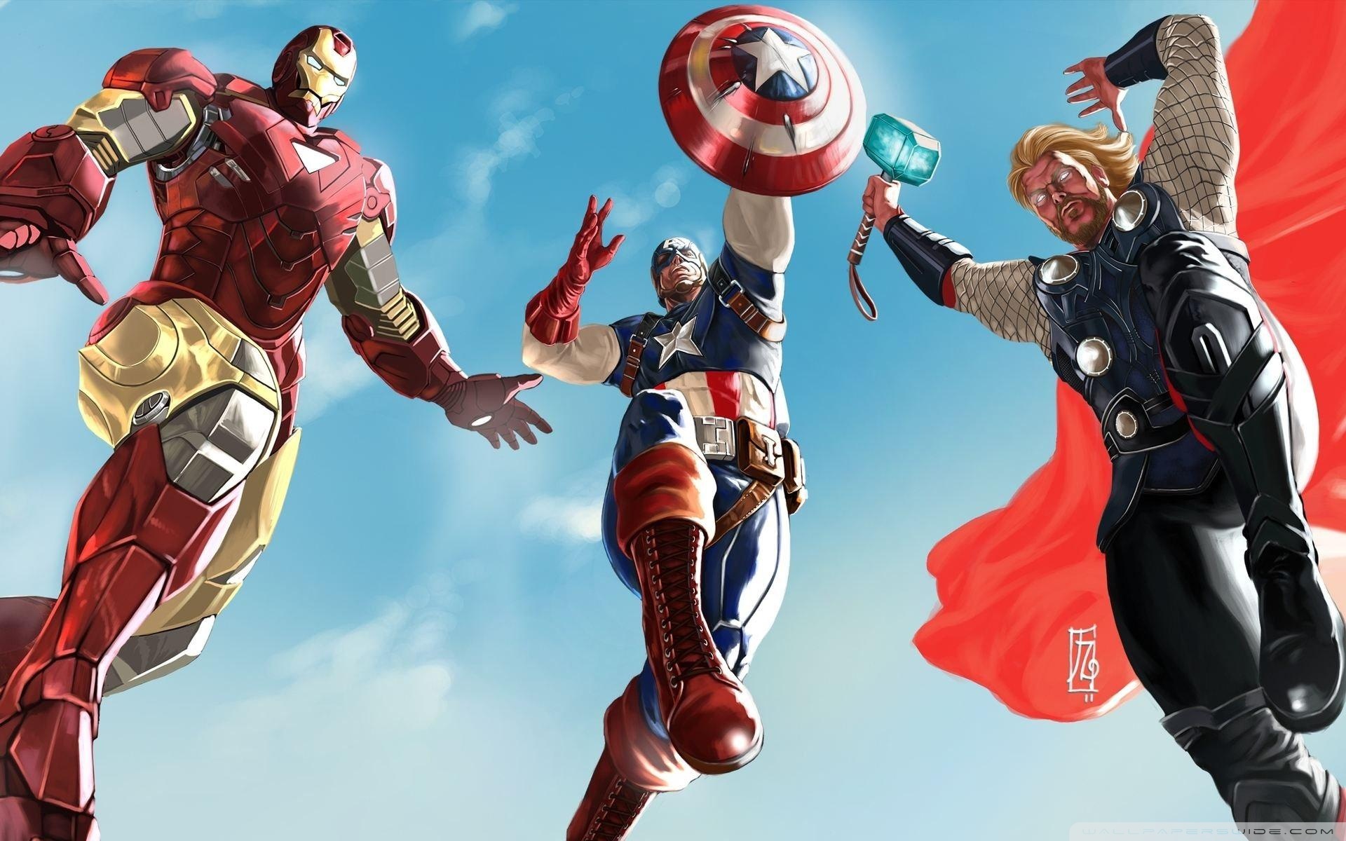 Free download The Avengers Iron Man Captain America And Thor 4K HD
