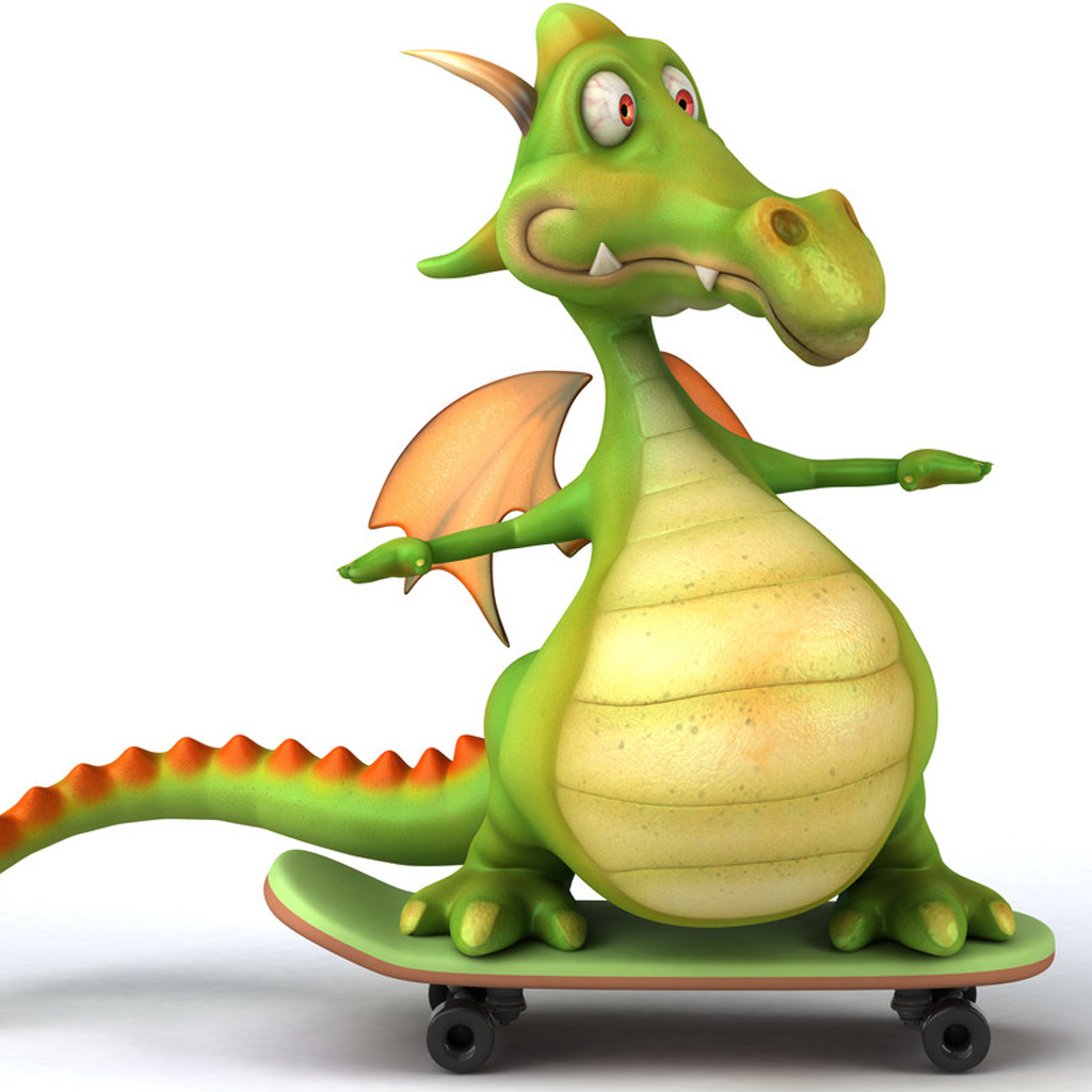 3d Cartoon Dragon Ipad Background Best Wallpaper