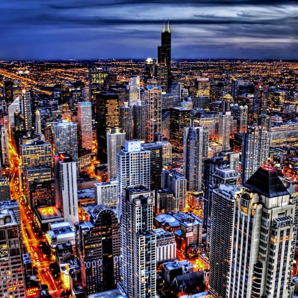 hd wallpaper chicago skyline   Background Wallpapers for your Desktop 1024x1024